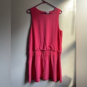 Silk J.Crew tie waist mini dress size L preppy tennis